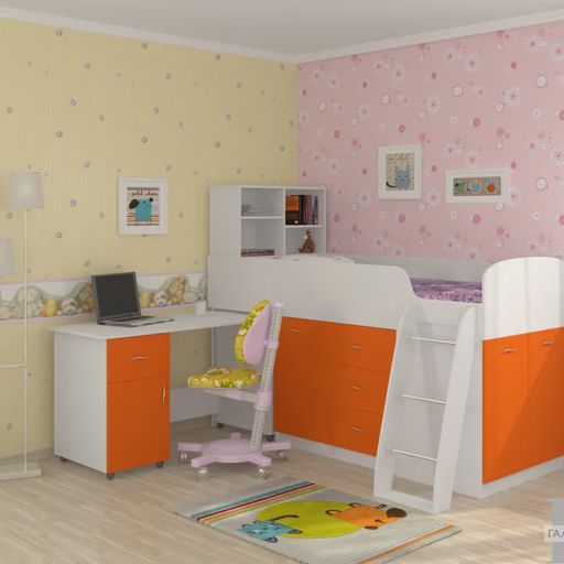 Кровать-чердак «Дюймовочка-1»